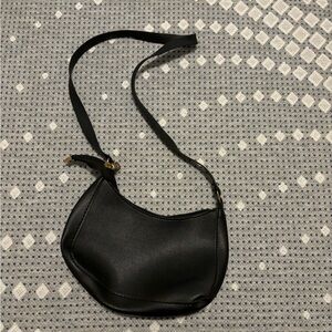 black mini shoulder purse